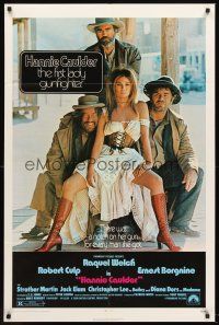 6p396 HANNIE CAULDER 1sh '72 sexiest cowgirl Raquel Welch, Jack Elam, Robert Culp, Ernest Borgnine
