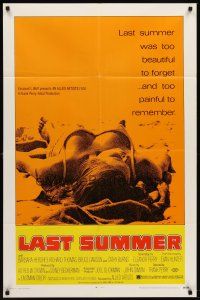 6p507 LAST SUMMER 1sh '69 super sexy Barbara Hershey is too beautiful to forget!