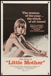 6p522 LITTLE MOTHER 1sh '73 Radley Metzger, sexy nearly-naked Christiane Kruger, sex horror!