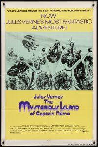 6p598 MYSTERIOUS ISLAND OF CAPTAIN NEMO 1sh '74 La Isla Misteriosa y el Capitan Nemo, Jules Verne!