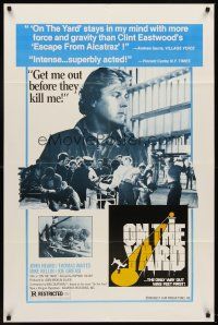 6p643 ON THE YARD 1sh '78 John Heard needs to get out of prison before they kill him!