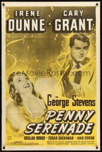 6p662 PENNY SERENADE 1sh R48 great image of Cary Grant & Irene Dunne!