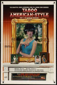 6p875 TABOO AMERICAN STYLE 1 RUTHLESS BEGINNING video/theater 1sh '85 sexy Raven, movie star goddess