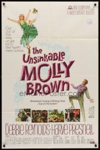 6p948 UNSINKABLE MOLLY BROWN 1sh '64 Debbie Reynolds, get out of the way or hit in the heart!