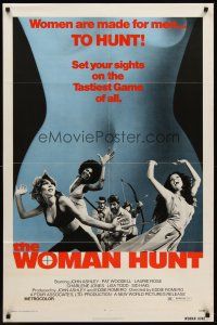 6p986 WOMAN HUNT 1sh '72 set your sights on the tastiest game of all!