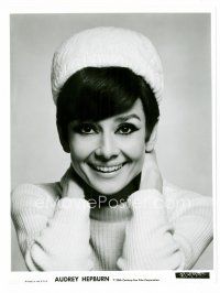 6r084 AUDREY HEPBURN 7.75x10 still '66 wonderful smiling portrait from How to Steal a Million!