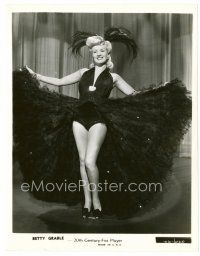 6r104 BETTY GRABLE 8x10 still '44 sexiest full-length portrait showing off her classic legs!