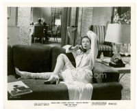 6r106 BIG HEAT 8x10 still R59 sexy Gloria Grahame on couch talking on phone, Fritz Lang noir!