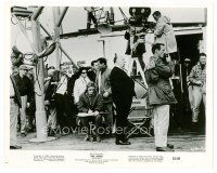 6r109 BIRDS candid 8x10 still '63 Alfred Hitchcock directing on the set by crew & camera!