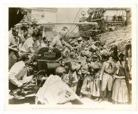 6r118 BUCCANEER candid 8x10 still '38 director Cecil B. DeMille on set with camera, crew & cast!