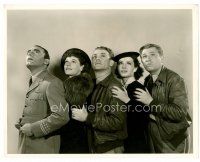 6r131 CEILING ZERO 8x10 still '36 great image of James Cagney, Pat O'Brien & 3 others looking up!