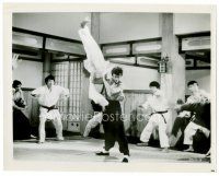6r139 CHINESE CONNECTION 8x10 still '73 kung fu master Bruce Lee throwing man to ground!