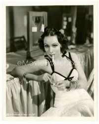 6r182 DOLORES DEL RIO 8x10 still '37 sexy smoking portrait from Devil's Playground by M.B. Paul!