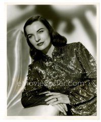 6r210 ELLA RAINES candid 8x10 still '47 posed portrait between scenes from Impact by Frank Tanner!