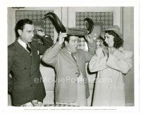 6r292 HOLD THAT GHOST 8x10 still '41 Abbott watches Costello w/horns moo at Joan Davis, Oh Charlie!