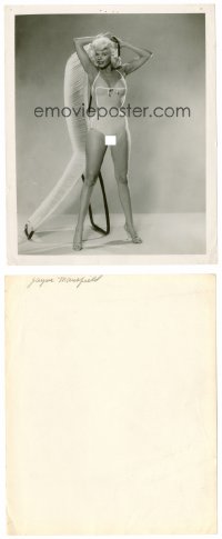 6r341 JAYNE MANSFIELD 8x10 still '50s sexy full-length image in skimpy swimsuit!