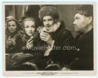 6r383 KNIGHT WITHOUT ARMOR 8x10 still '37 Marlene Dietrich with scarf, Robert Donat with wild hat!