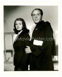 6r387 LADY IN QUESTION 8x10 still '40 Rita Hayworth & George Coulouris, It Happened in Paris!
