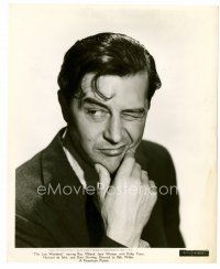 6r403 LOST WEEKEND 8x10 still '45 great winking unshaven portrait of alcoholic Ray Milland!