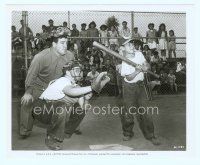 6r405 LOU COSTELLO candid 8x10 still '47 he's umpiring a kids baseball game for his son's charity!