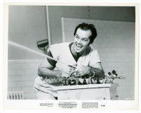 6r501 ONE FLEW OVER THE CUCKOO'S NEST 8x10 still '75 c/u of Jack Nicholson playing with sink!