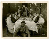 6r506 ONE WILD DAY 8x10 still '23 Bull Montana & others at dinner table watch black man on floor!