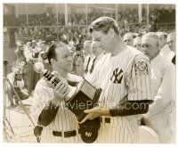 6r528 PRIDE OF THE YANKEES 7.5x9.25 still '42 Gary Cooper in New York baseball uniform w/trophy!