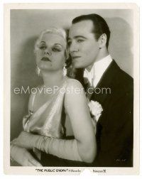 6r535 PUBLIC ENEMY 8x10 still '31 close up of sexiest Jean Harlow & Edward Woods all dressed up!