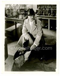6r547 RENDEZVOUS 8x10 still '35 William Powell finds dead man on ground in laboratory!
