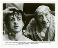 6r567 ROCKY 8x10 still '77 close up of boxer Sylvester Stallone & coach Burgess Meredith!