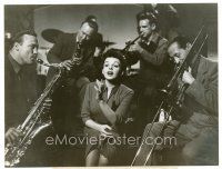 6r633 STAR IS BORN 7x9.25 still '54 Judy Garland performing w/musicians at the Downbeat Club!