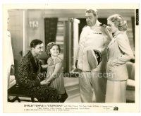 6r640 STOWAWAY 8x10 still '36 Robert Young, Shirley Temple & Alice Faye with ship's captain!