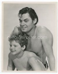 6r657 TARZAN FINDS A SON deluxe 8x10 still '39 best close up of Johnny Weissmuller & Sheffield!