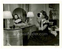 6r693 UNDERCURRENT 8x10 still '46 close up of Katharine Hepburn looking at herself in vanity!