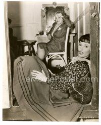 6r696 UNION PACIFIC candid 7.75x9.5 still '39 Barbara Stanwyck in dressing room by G.E. Richardson!