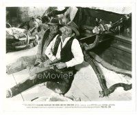 6r725 WILD BUNCH 8x10 still '69 c/u of Ernest Borgnine & wounded William Holden taking cover!