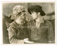 6r733 WOLF SONG 8x10 key book still '29 close up of Louis Wolheim talking to young Gary Cooper!