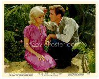 6r027 TIME MACHINE color 8x10 still #9 '60 close up of Rod Taylor & sexy Yvette Mimieux kneeling!
