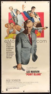 6s266 POINT BLANK linen int'l 3sh '67 art of Lee Marvin, Angie Dickinson, John Boorman film noir!