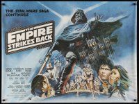 6t290 EMPIRE STRIKES BACK British quad 1980 different Tom Jung art including Lando Calrissian!