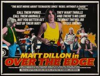 6t297 OVER THE EDGE British quad '79 Matt Dillion, Jonathan Kaplan cult classic, different art!