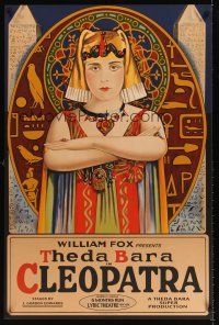 6t446 CLEOPATRA S2 recreation 1sh 2000 incredible artwork of Theda Bara as The Queen of the Nile!