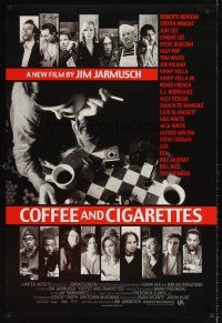 6t205 COFFEE & CIGARETTES DS 1sh '03 Jarmusch, Bill Murray, Benigni, Iggy Pop, Tom Waits!