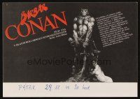6t126 CONAN THE BARBARIAN Czech 8x12 '82 Arnold Schwarzenegger, art of Conan by Frank Frazetta!