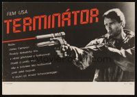 6t127 TERMINATOR Czech 8x12 '90 different image of classic cyborg Arnold Schwarzenegger with gun!