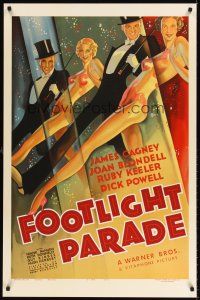 6t450 FOOTLIGHT PARADE S2 recreation 1sh 2001 classic deco art of Cagney, Blondell, Keeler, Powell!