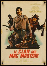6t329 McMASTERS French 15x21 '69 Brock Peters, Burl Ives, Jack Palance w/pistol!