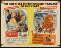 6t165 IMITATION OF LIFE/FLOWER DRUM SONG 1/2sh '65 drama & musical double-bill!