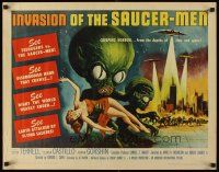 6t160 INVASION OF THE SAUCER MEN 1/2sh '57 classic Kallis art of cabbage head aliens & sexy girl!
