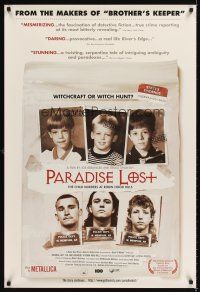6t228 PARADISE LOST THE CHILD MURDERS AT ROBIN HOOD HILLS 1sh '96 West Memphis Three documentary!